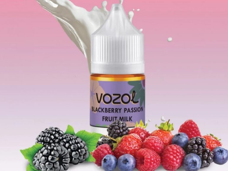 Vozol-Bar-Blackberry-Passion-Fruit-Milk-30-ml-Likit- Blackberry Passion Fruit Milk Salt Likit