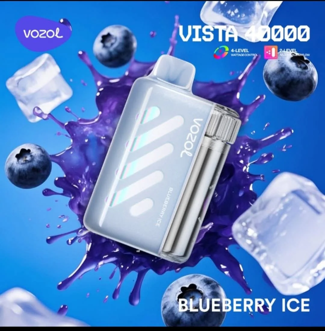 Vozol-Vista-40K-blue-berry-ice.webp Vozol Vista 40000 Blueberry Ice - Görsel 1
