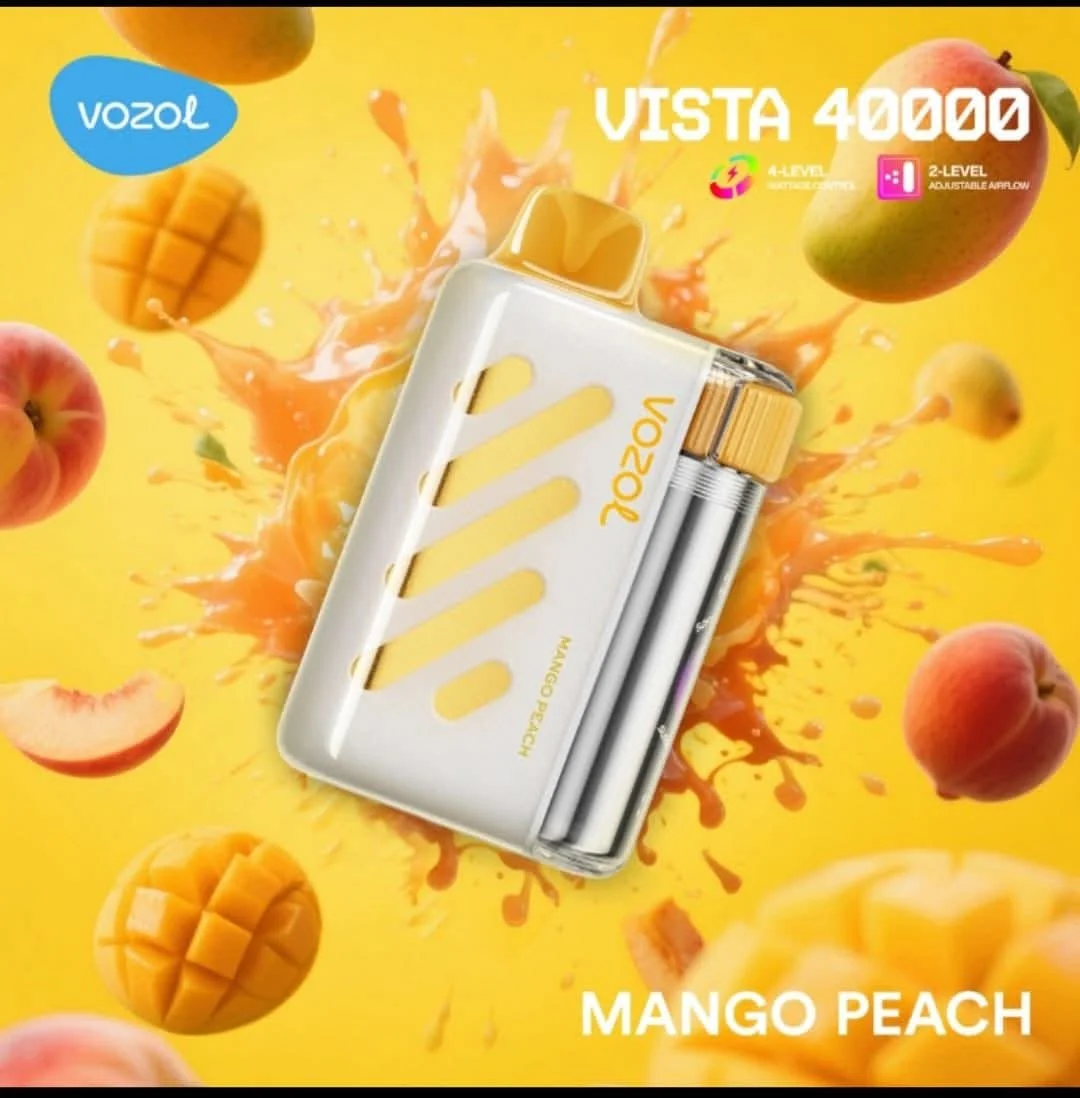 Vozol-Vista-40K-mango-peach.webp Vozol Vista 40000 Mango Peach - Görsel 1