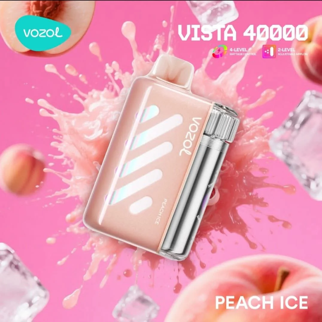 Vozol-Vista-40K-peach-ice.webp Vozol Vista 40000 Peach Ice - Görsel 1