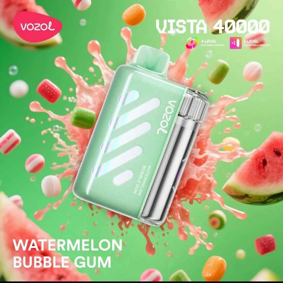 Vozol-Vista-40K-watermelon-bbg.webp Vozol Vista 40000 Watermelon Bubble Gum - Görsel 1