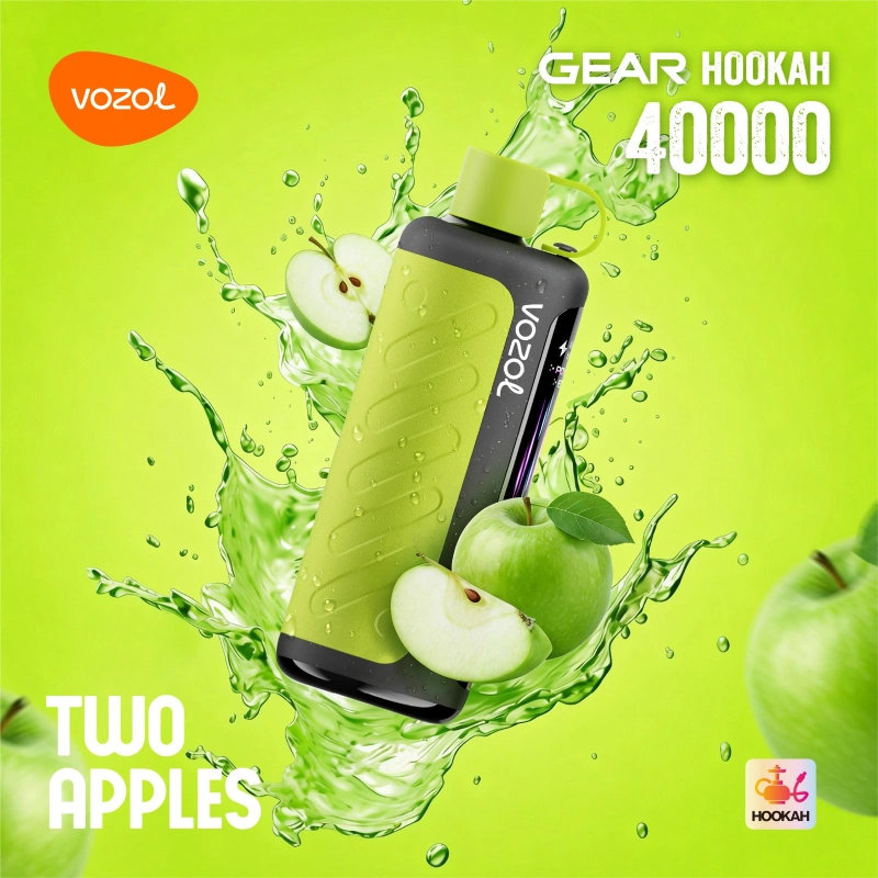 Vozol-Gear-Hookah-40000-Puffs-Two-Apple.webp Vozol Hookah 40000 Two Apple - Görsel 1